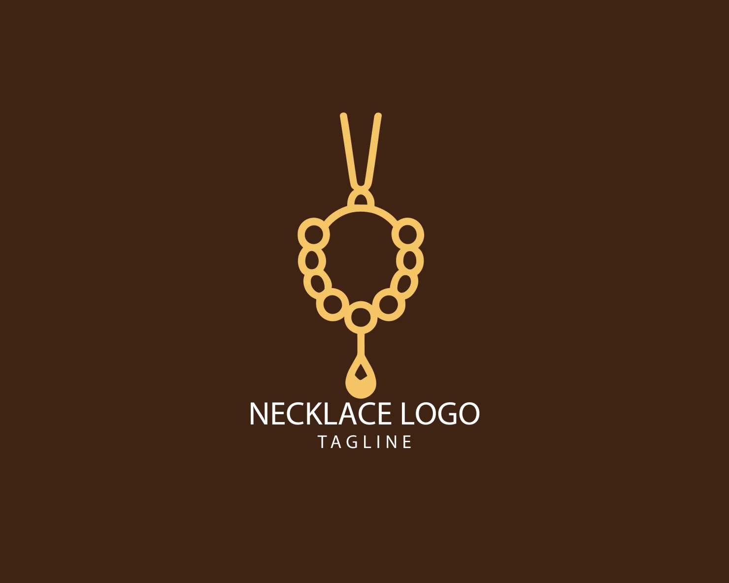 Necklace customizable logo set design #39609