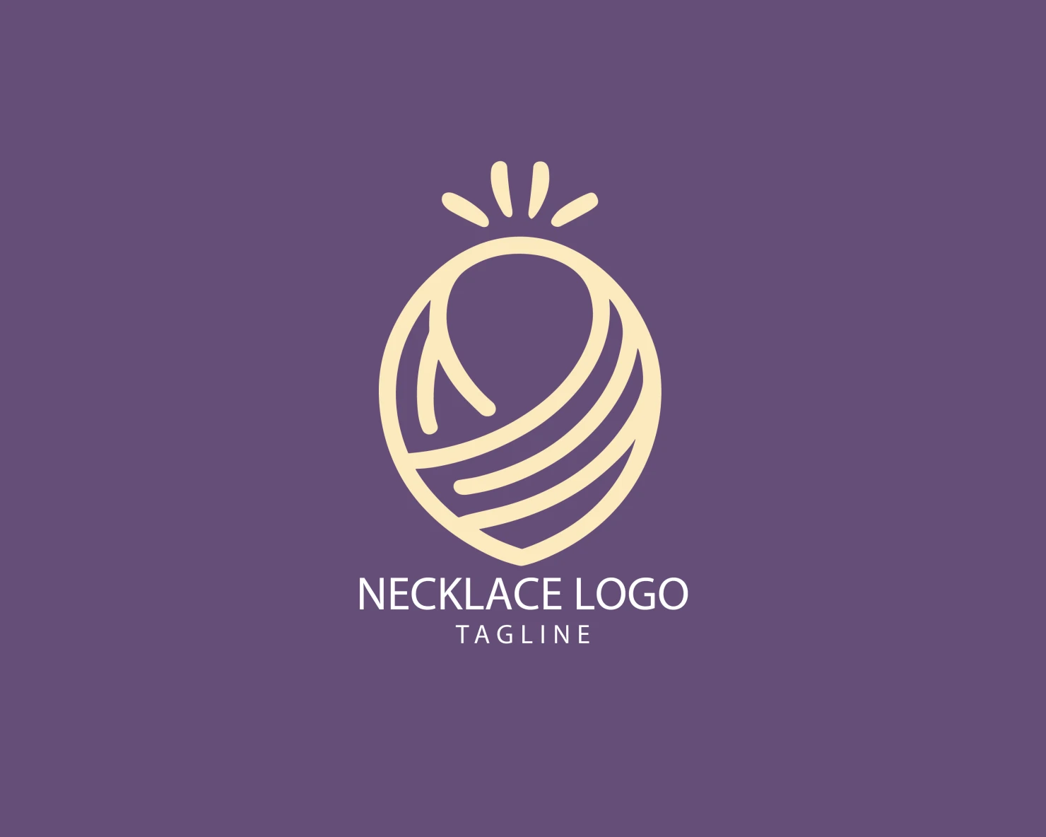 Necklace customizable logo set design #39612