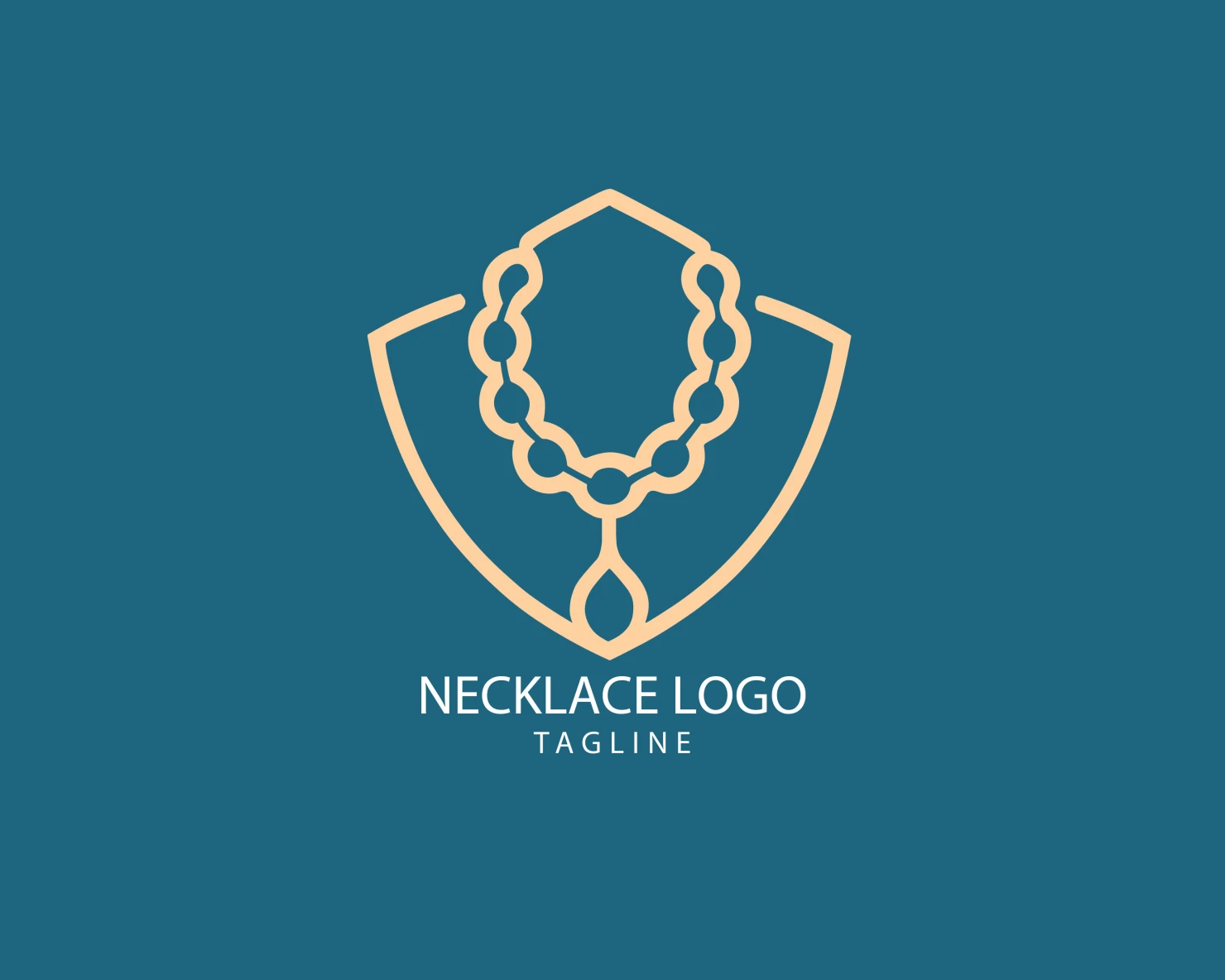 Necklace customizable logo set design #39613