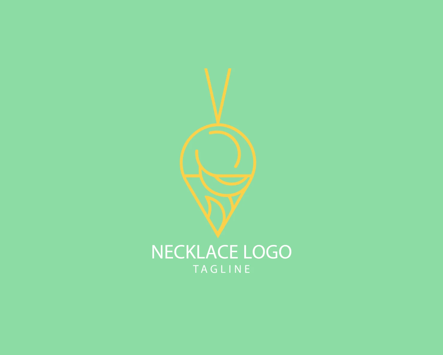 Necklace customizable logo set design #39614