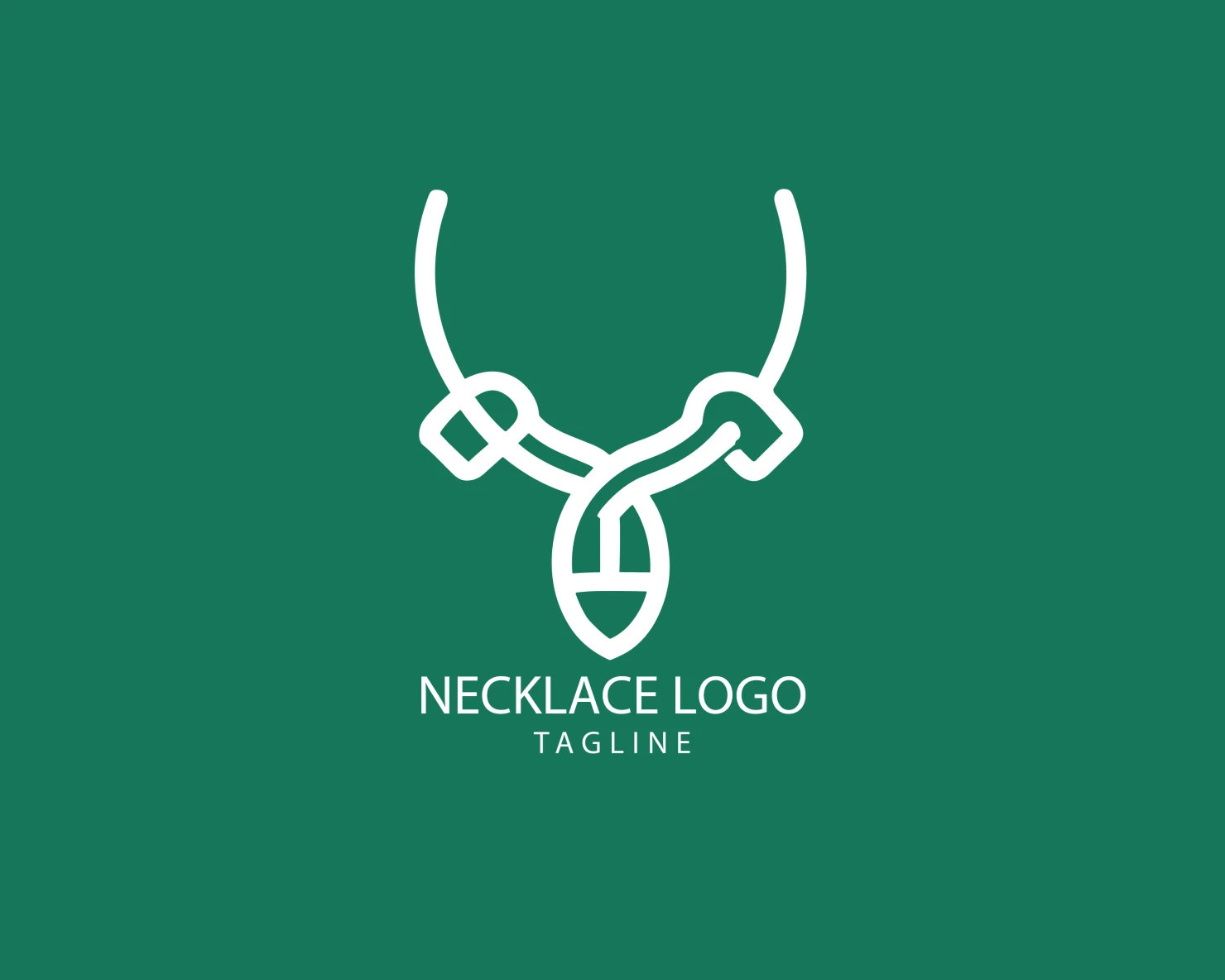 Necklace customizable logo set design #39617