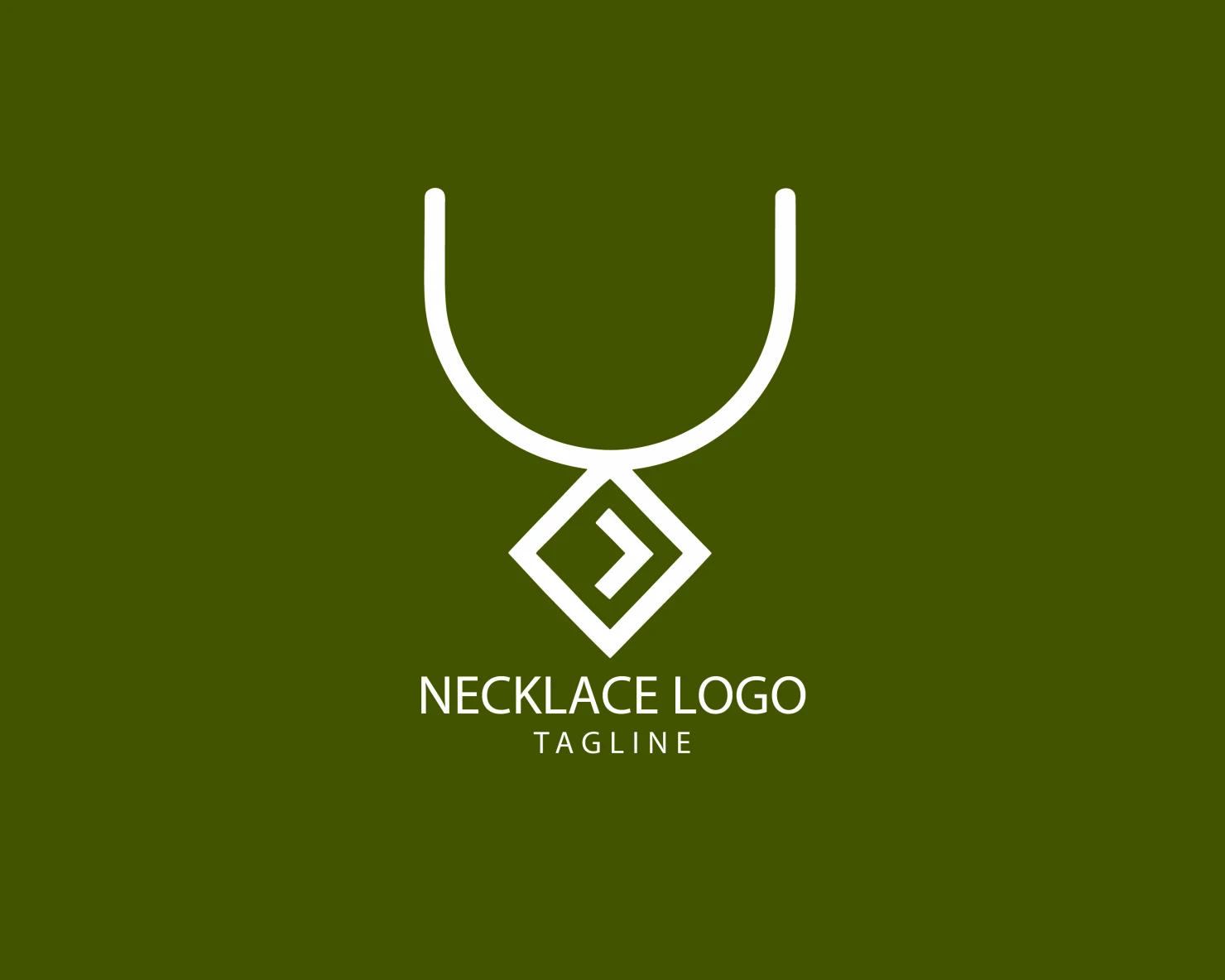 Necklace customizable logo set design #39619
