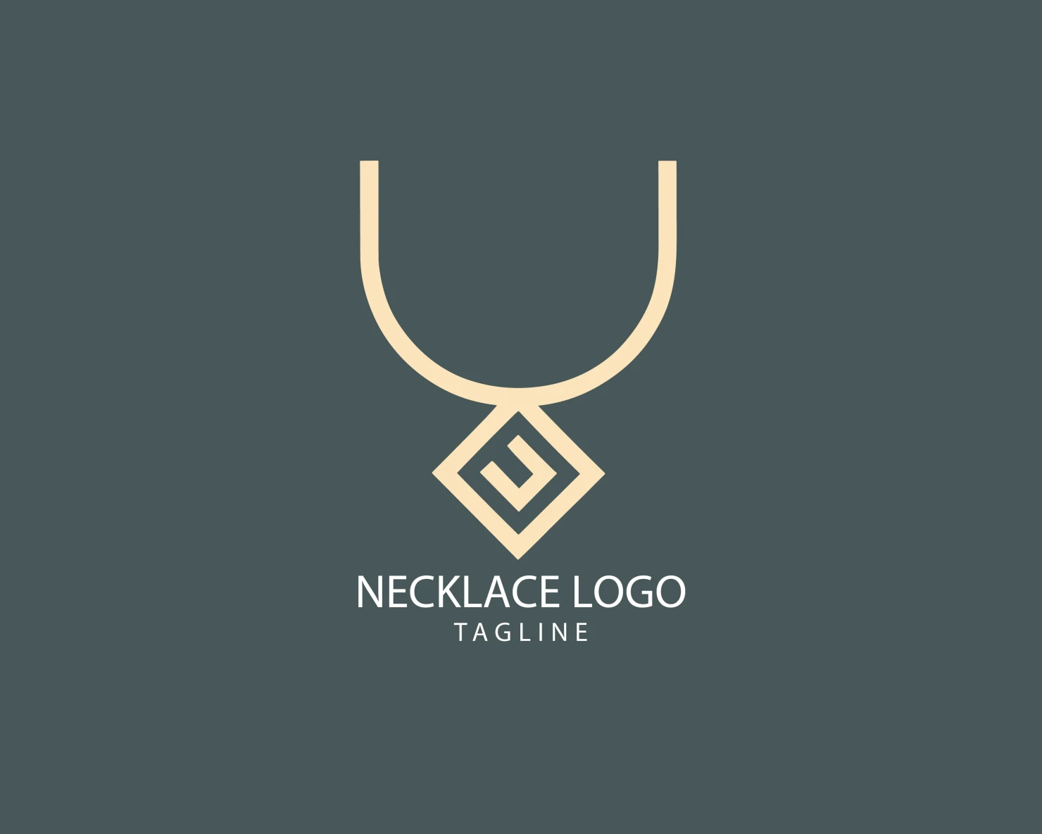 Necklace customizable logo set design #39620