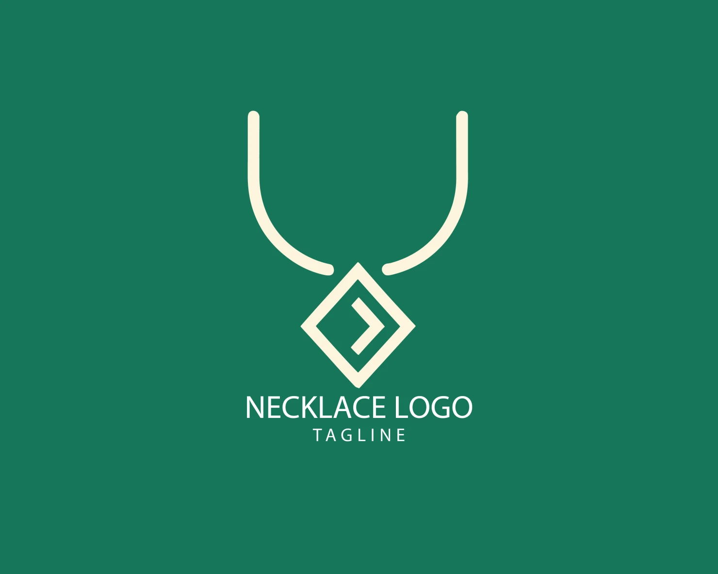 Necklace customizable logo set design #39621