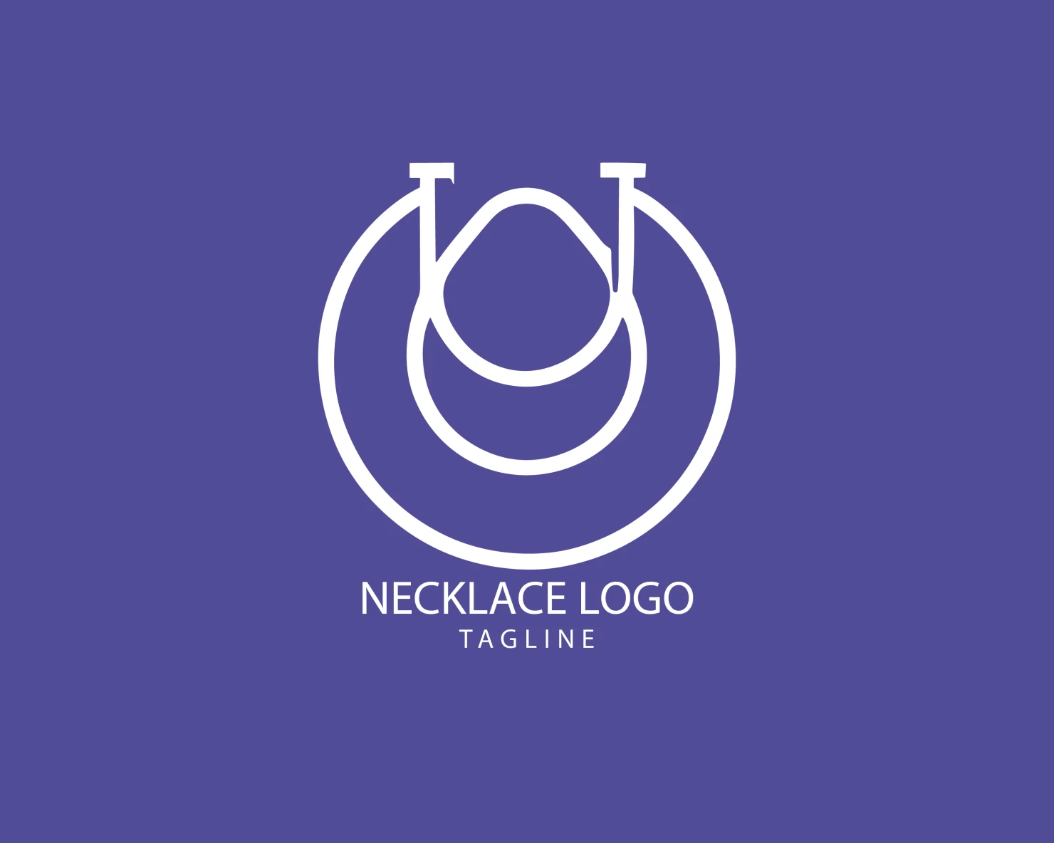 Necklace customizable logo set design #39623