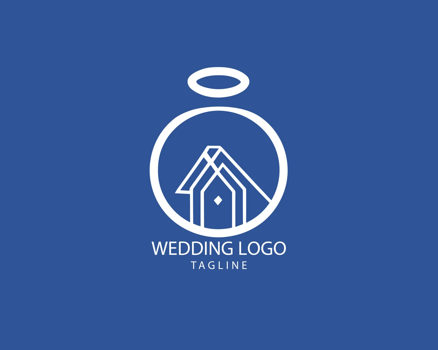 Wedding customizable logo set design #39624