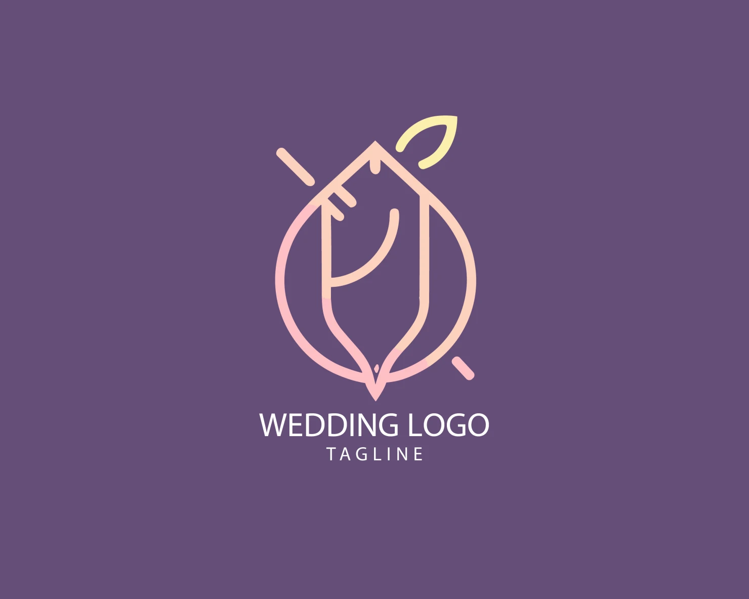 Wedding customizable logo set design #39625