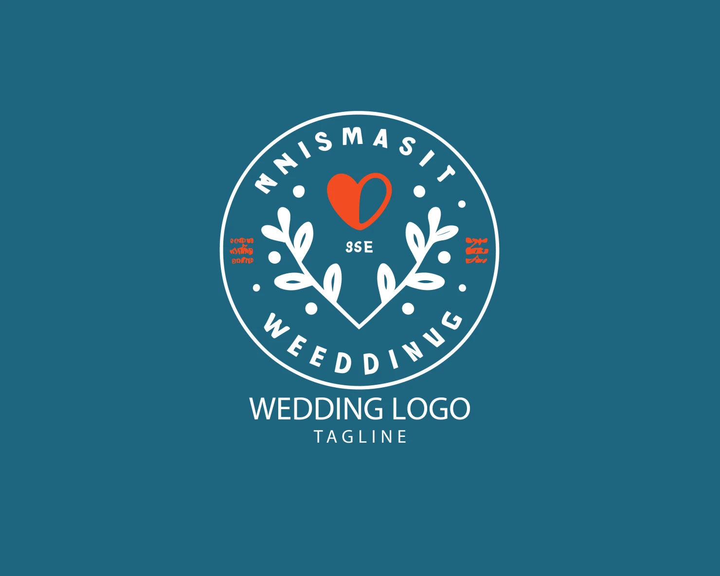 Wedding customizable logo set design #39626