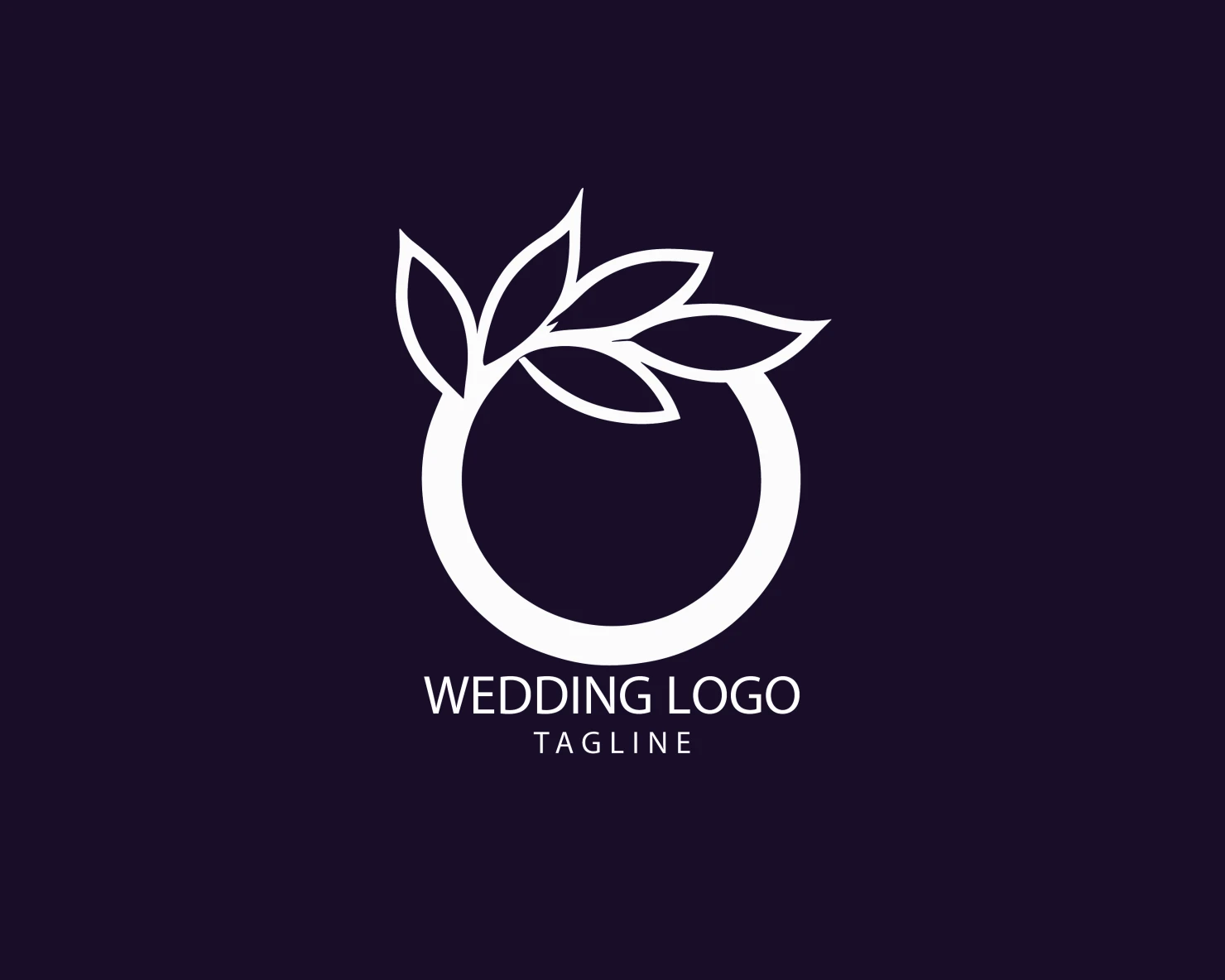 Wedding customizable logo set design #39627