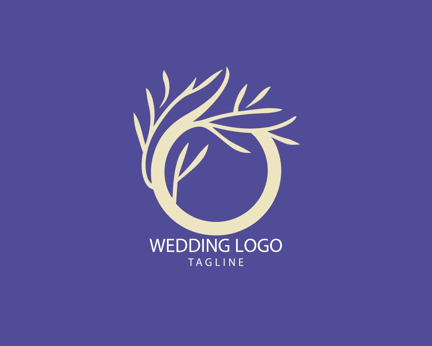 Wedding customizable logo set design #39628