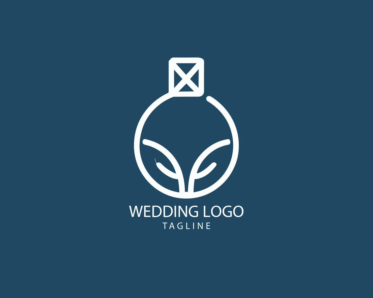 Wedding customizable logo set design #39633