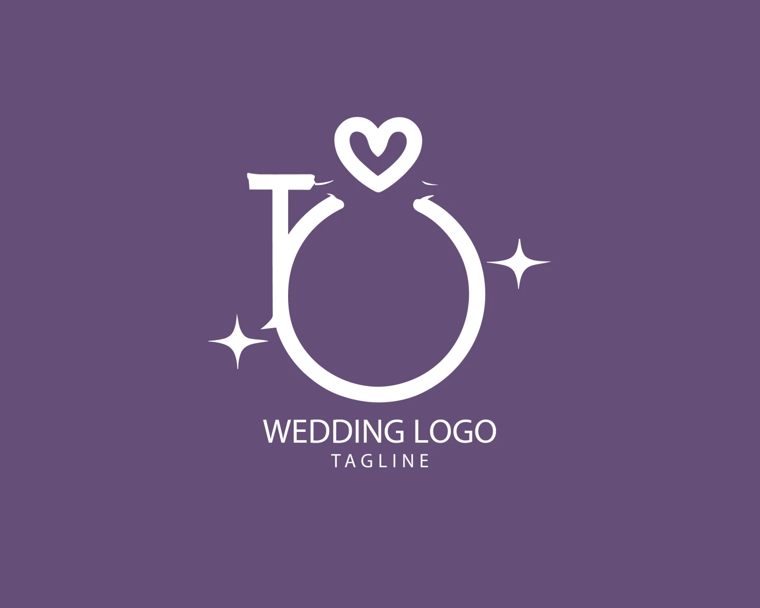 Wedding customizable logo set design #39636