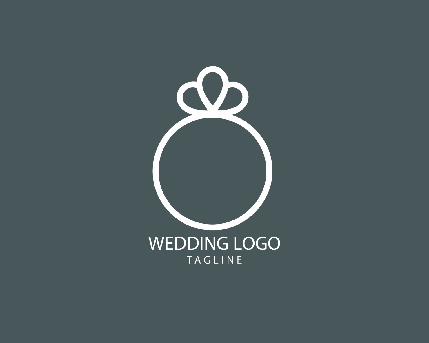 Wedding customizable logo set design #39638