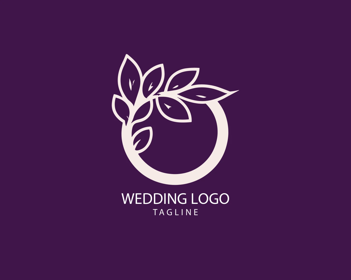 Wedding customizable logo set design #39639