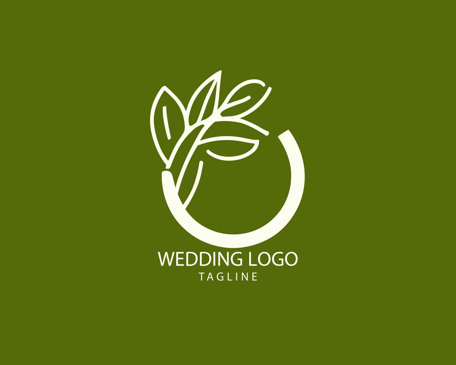 Wedding customizable logo set design #39640