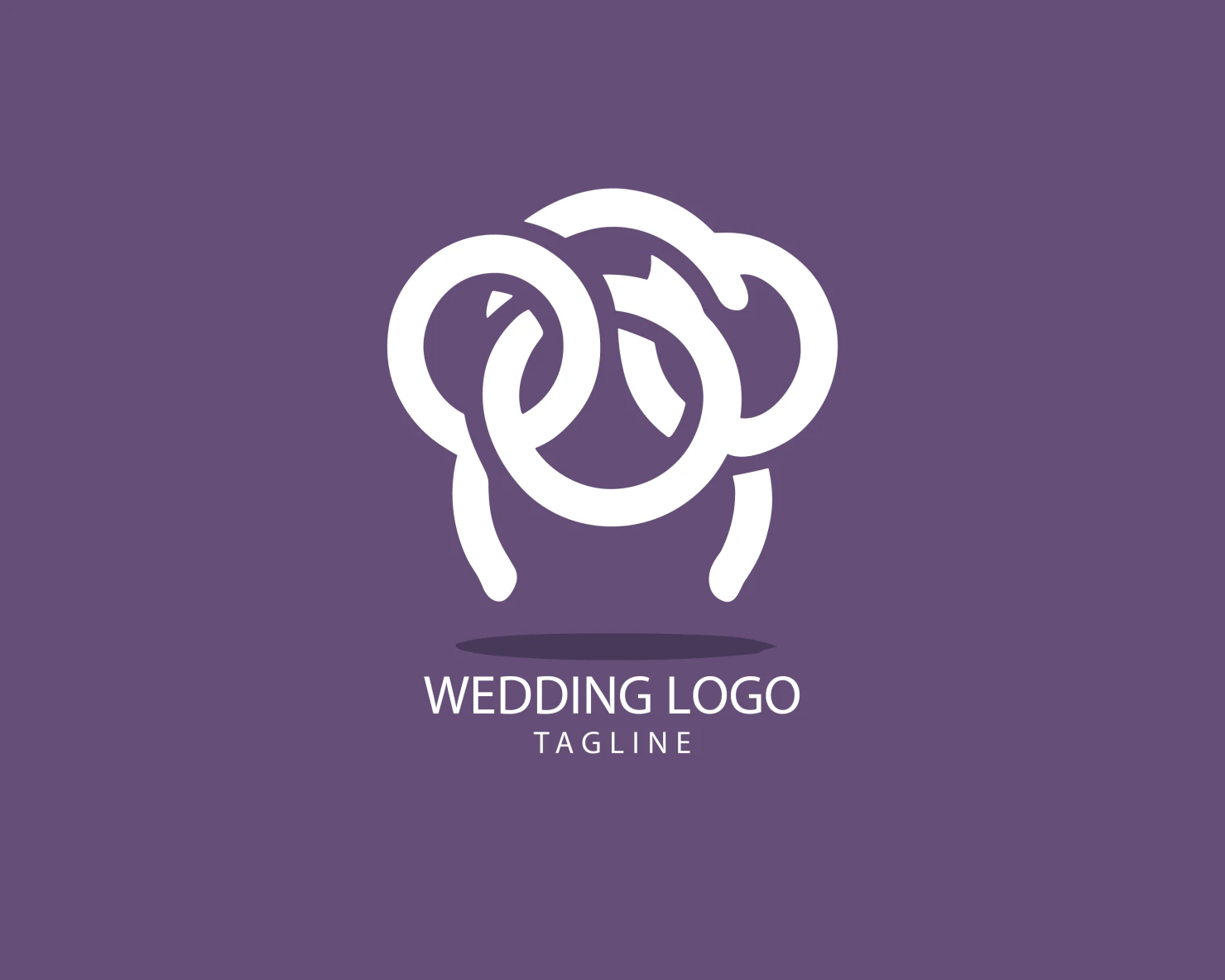 Wedding customizable logo set design #39644