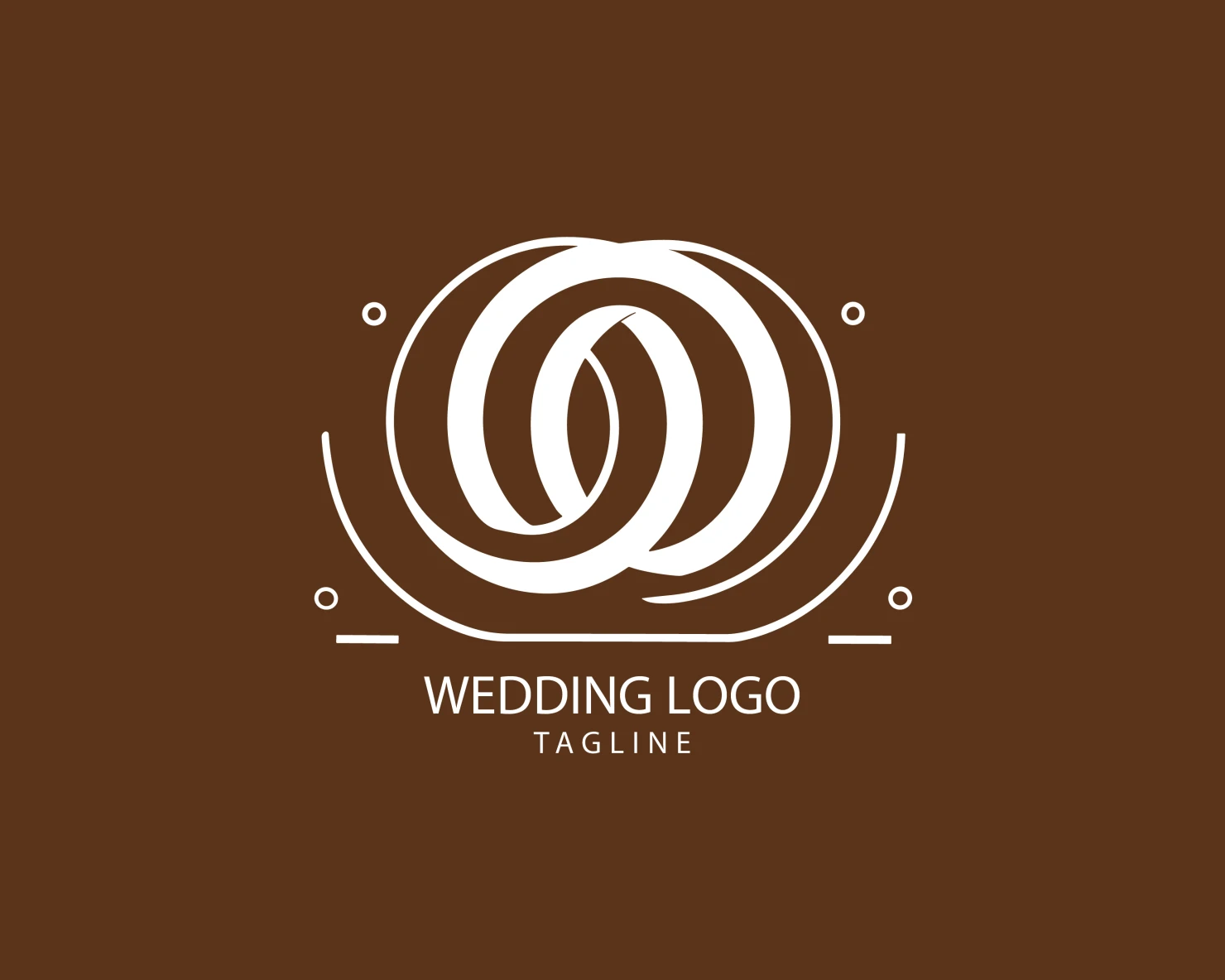 Wedding customizable logo set design #39648