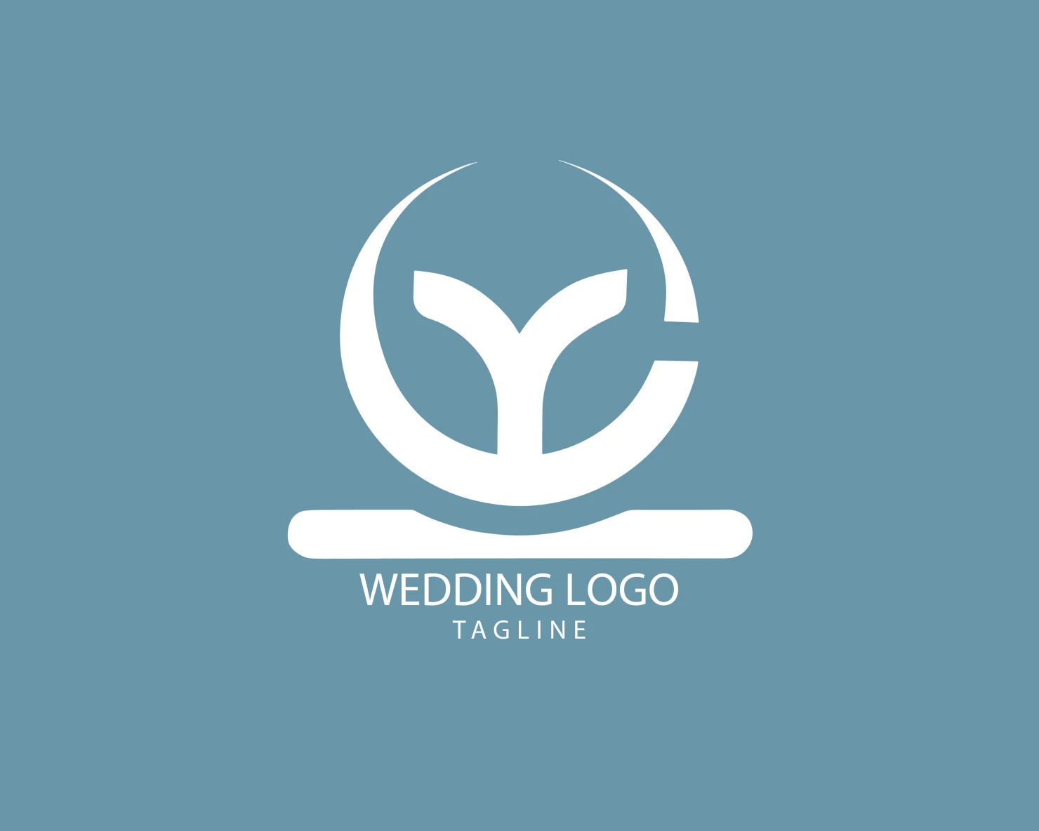 Wedding customizable logo set design #39649