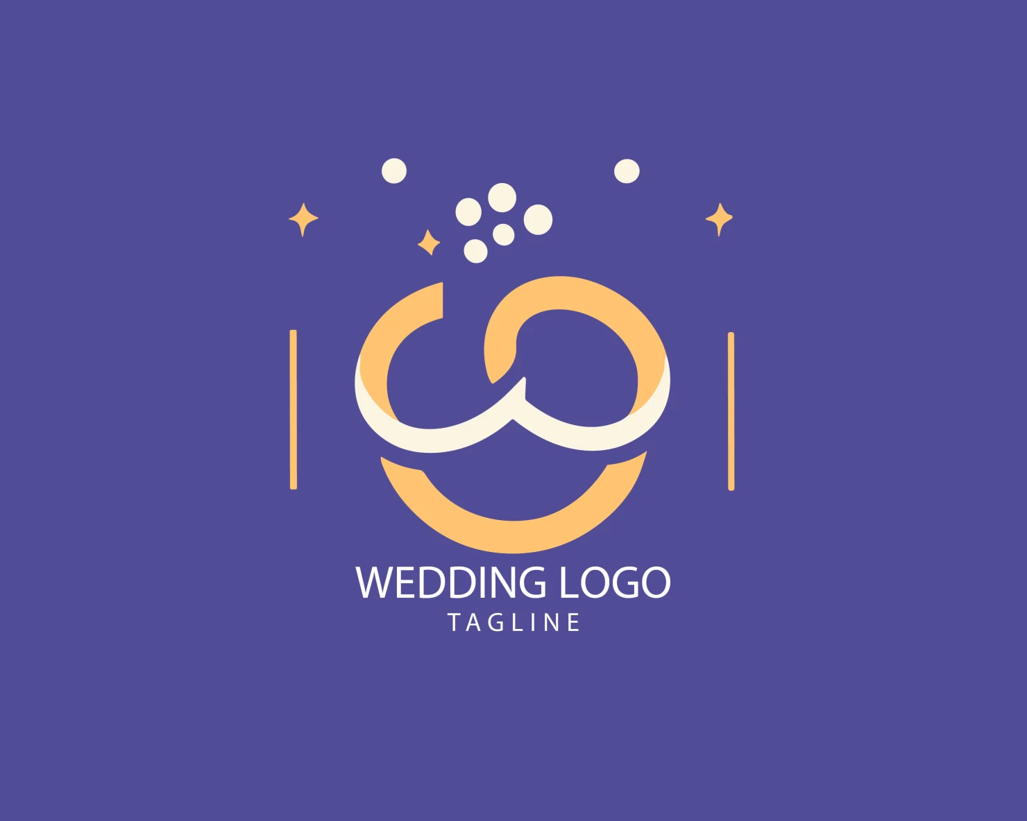 Wedding customizable logo set design #39651