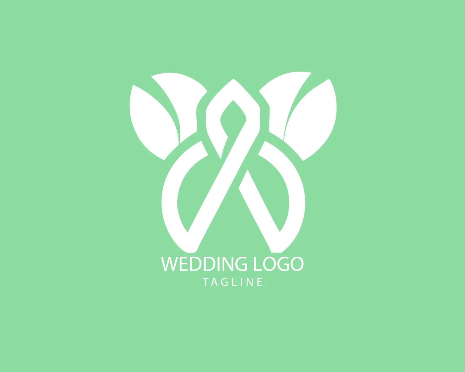 Wedding customizable logo set design #39655