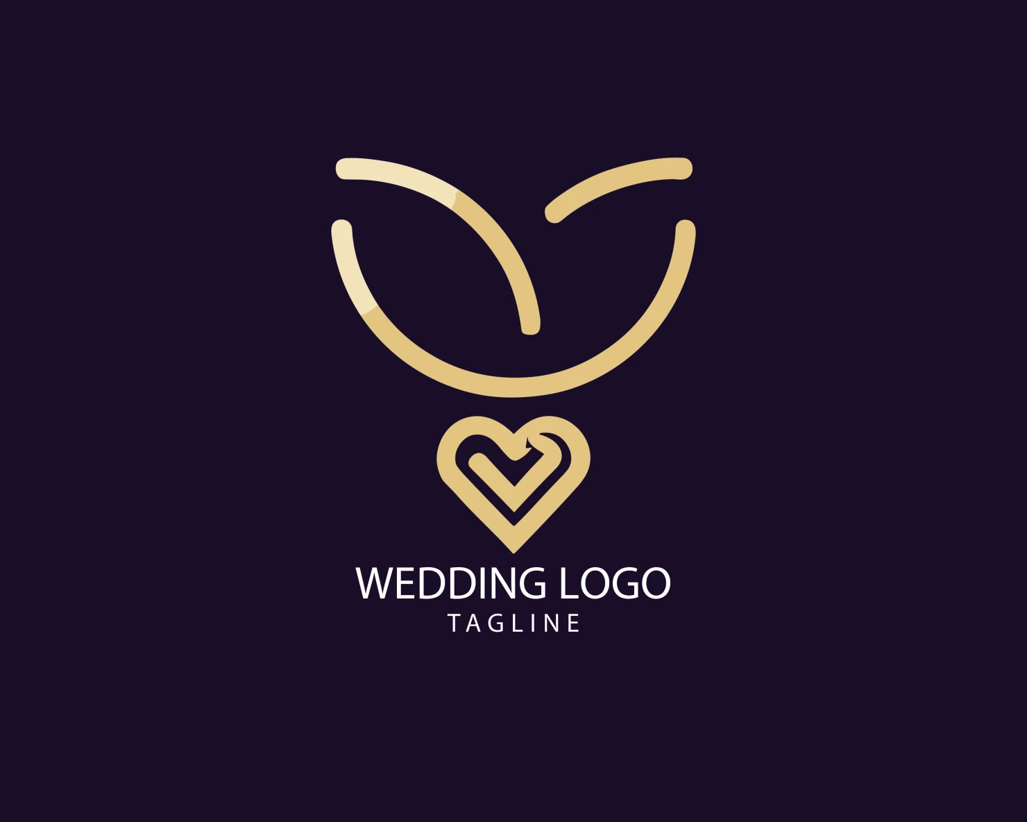 Wedding customizable logo set design #39656