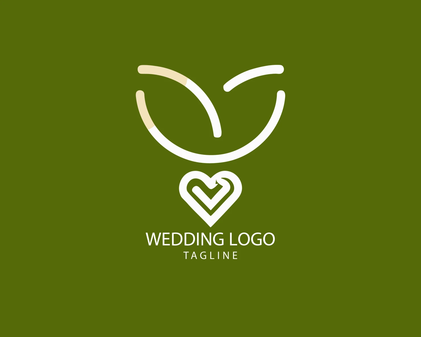 Wedding customizable logo set design #39657