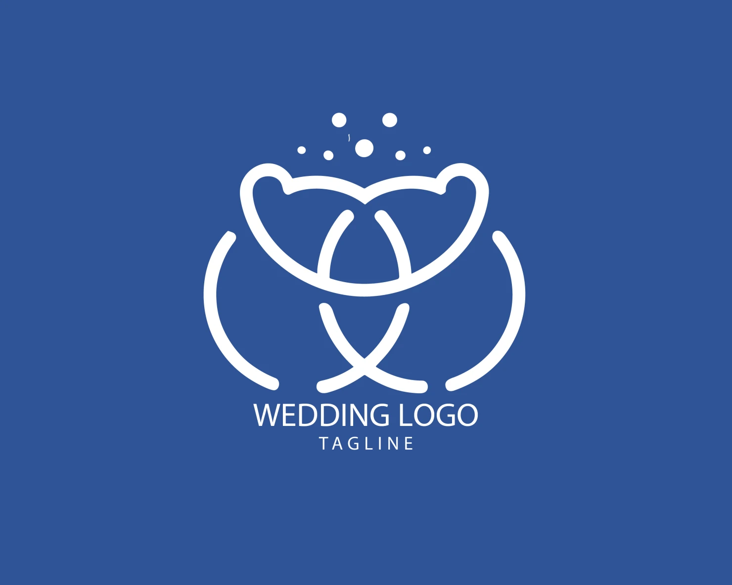 Wedding customizable logo set design #39664