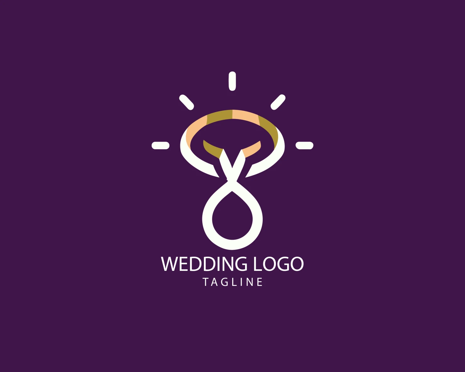 Wedding customizable logo set design #39667