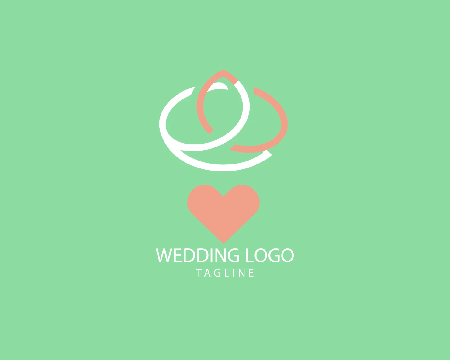 Wedding customizable logo set design #39668
