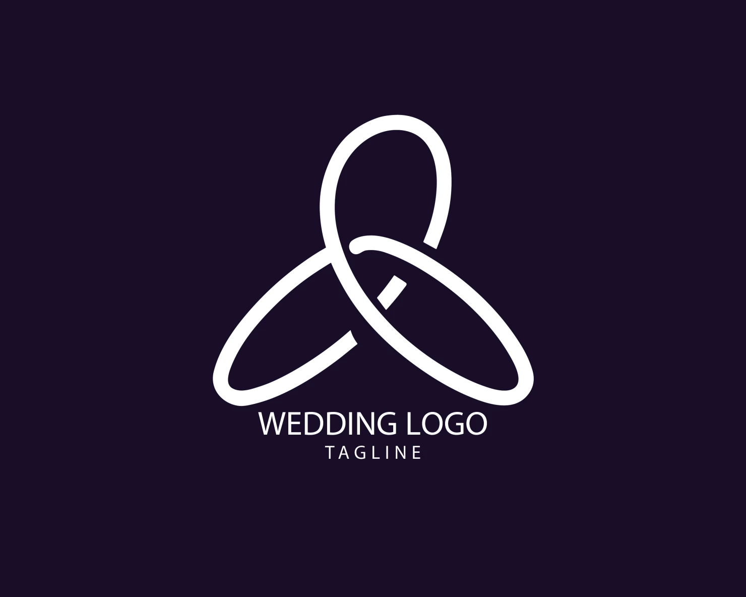Wedding customizable logo set design #39669