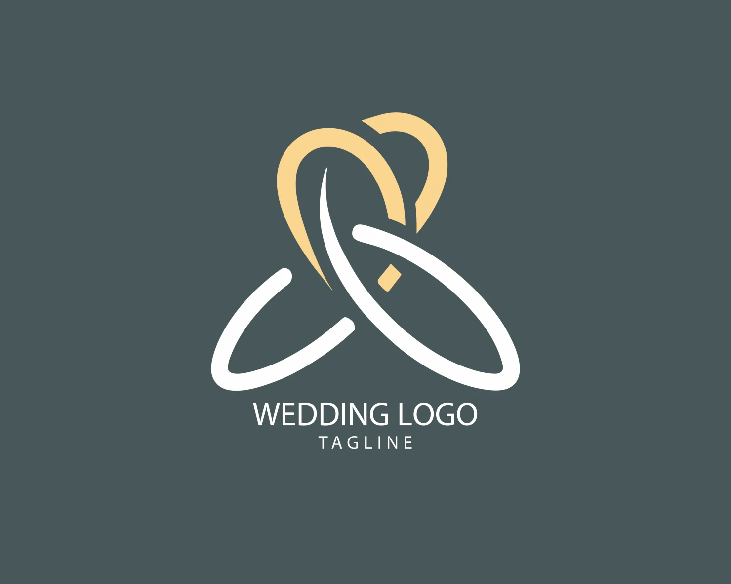 Wedding customizable logo set design #39670