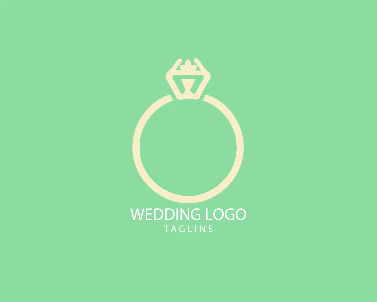 Wedding customizable logo set design #39678