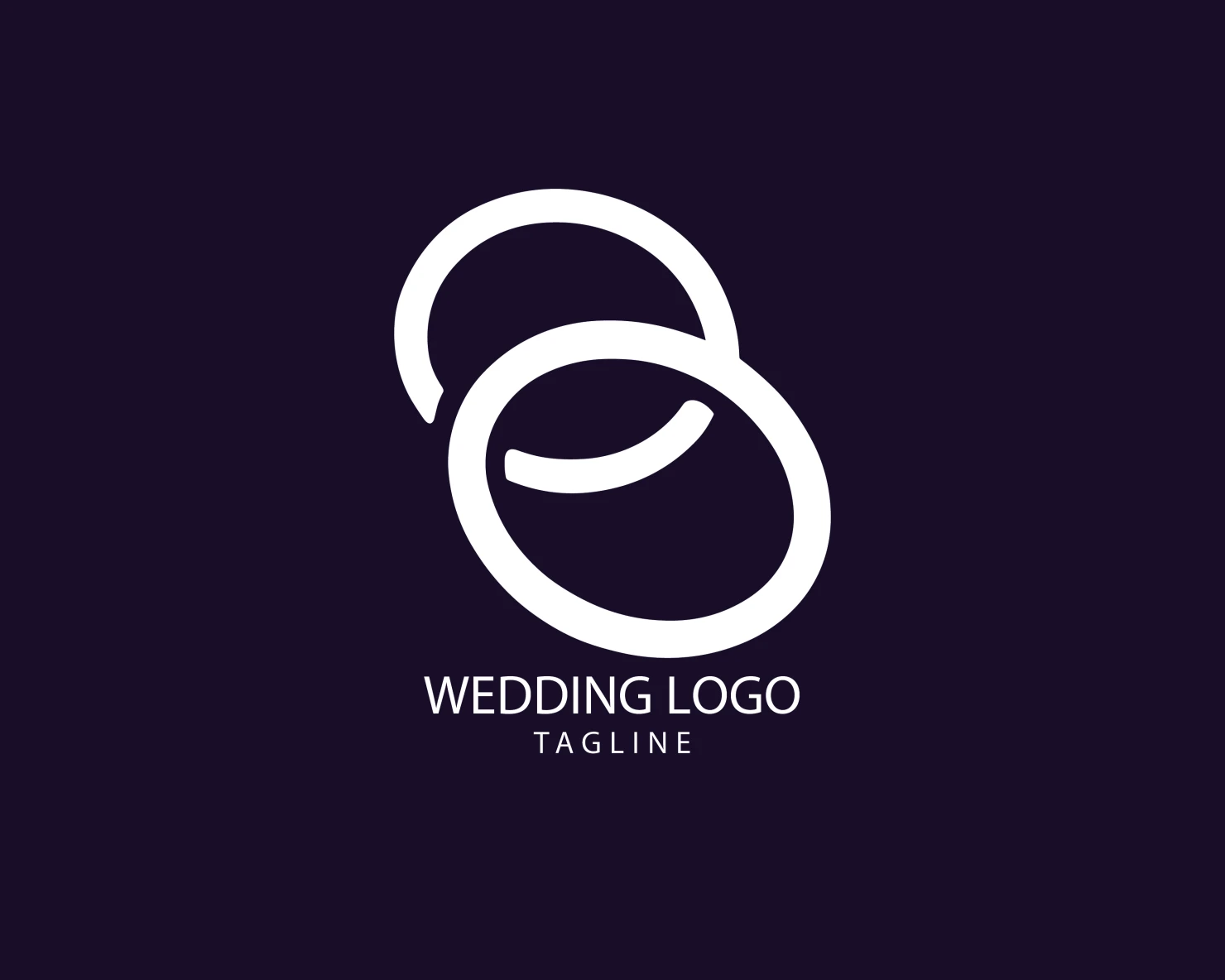 Wedding customizable logo set design #39679