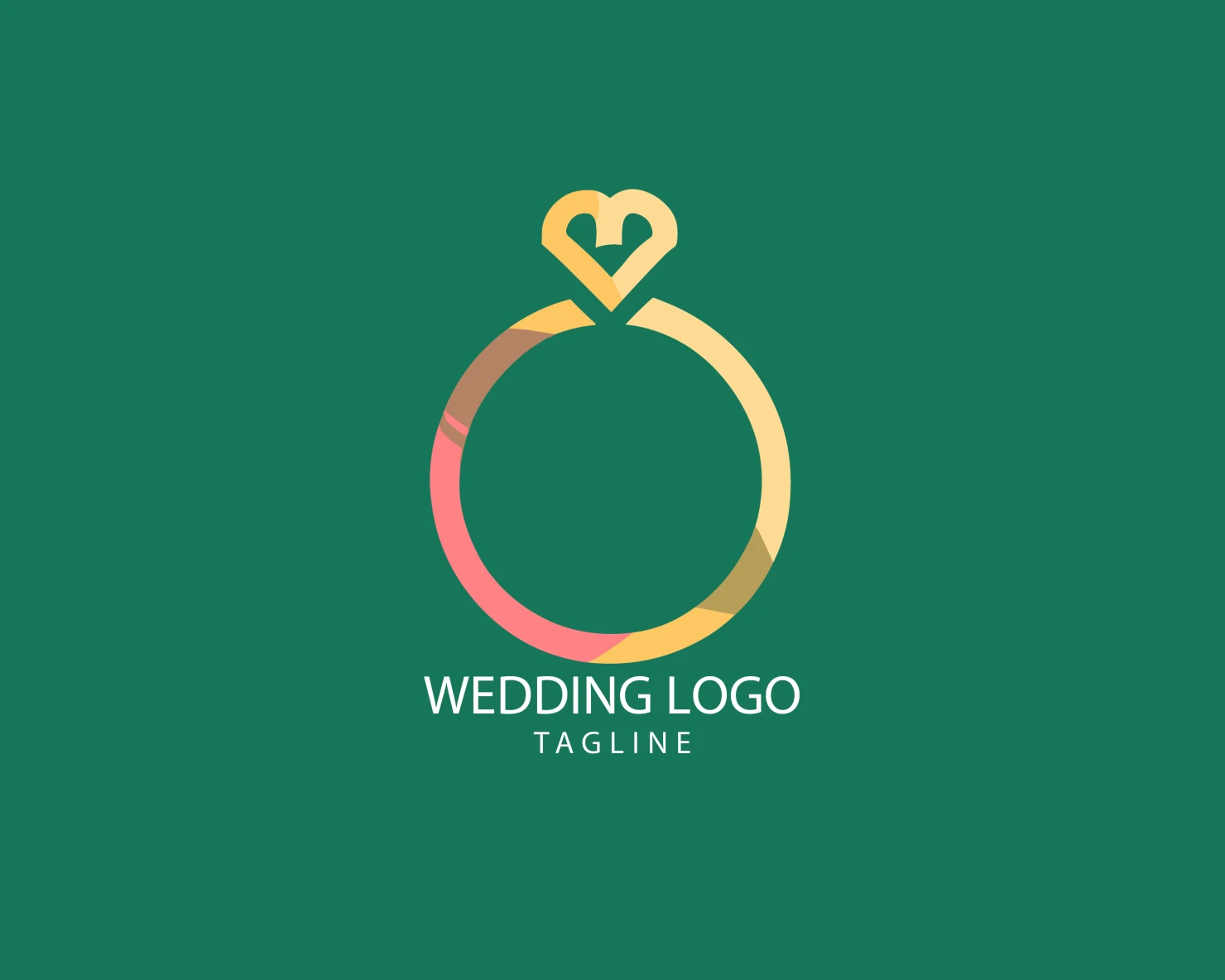 Wedding customizable logo set design #39682
