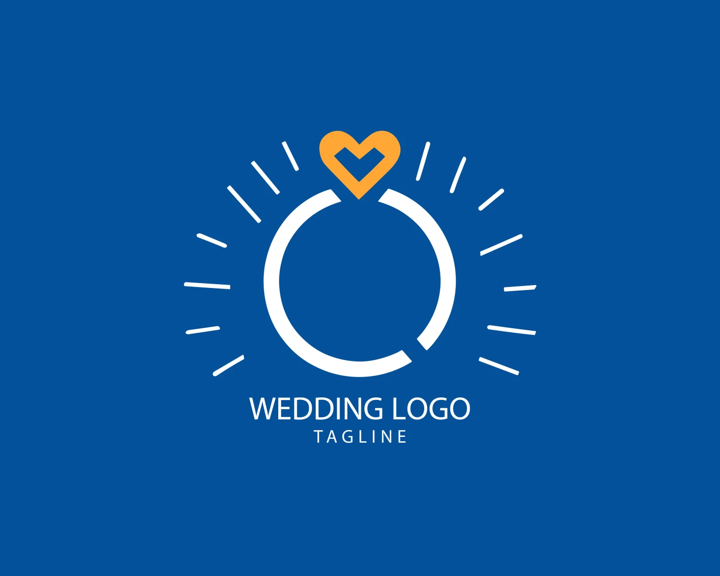 Wedding customizable logo set design #39687