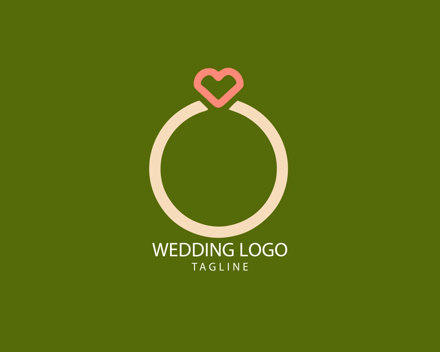 Wedding customizable logo set design #39690
