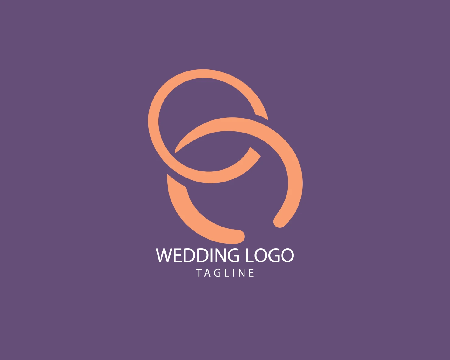 Wedding customizable logo set design #39692