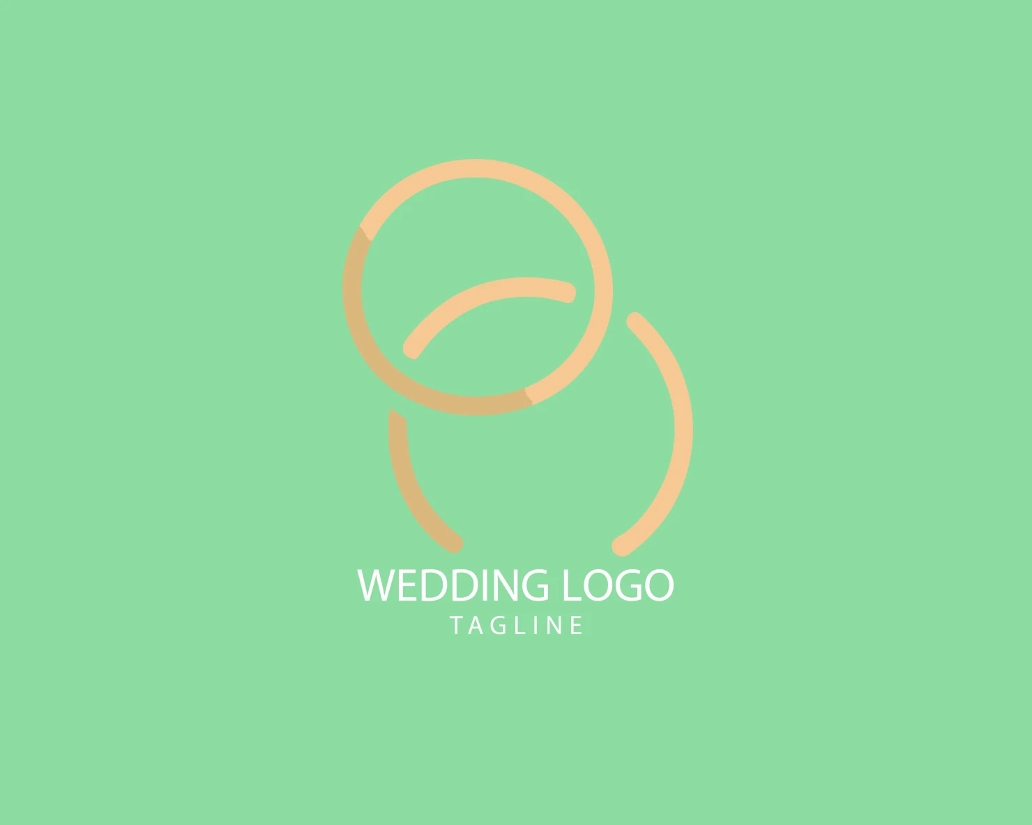 Wedding customizable logo set design #39694