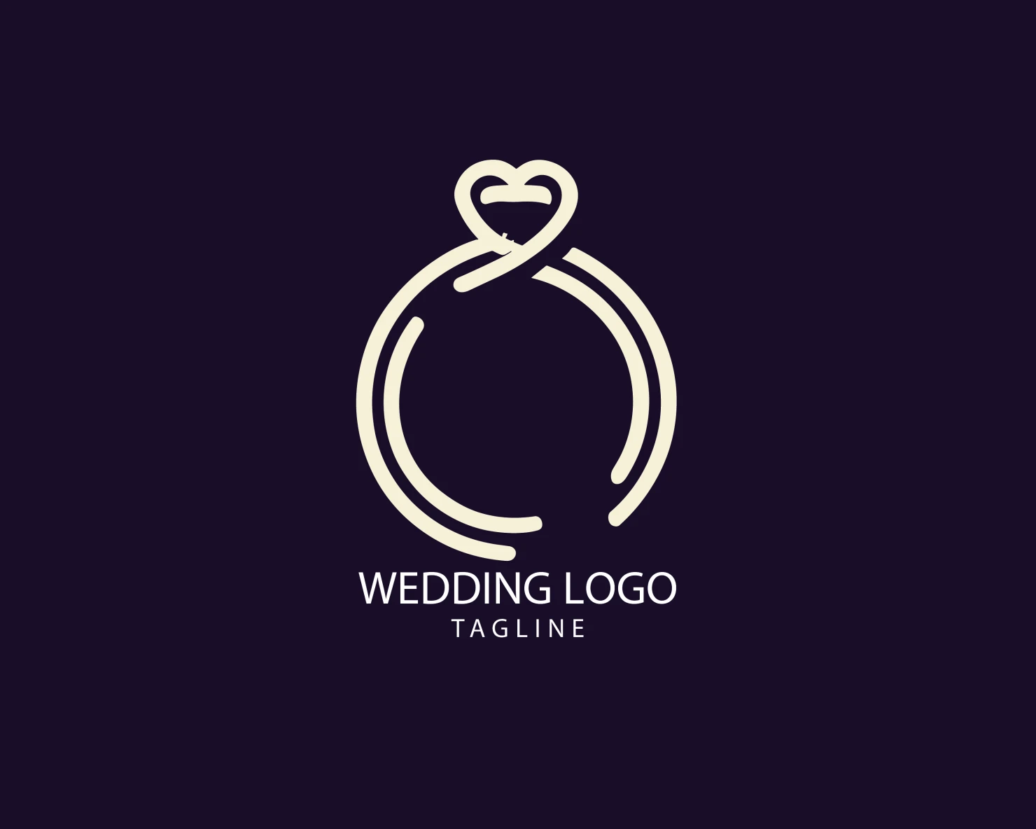 Wedding customizable logo set design #39695
