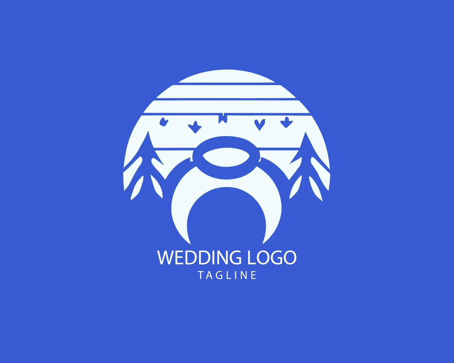 Wedding customizable logo set design #39699