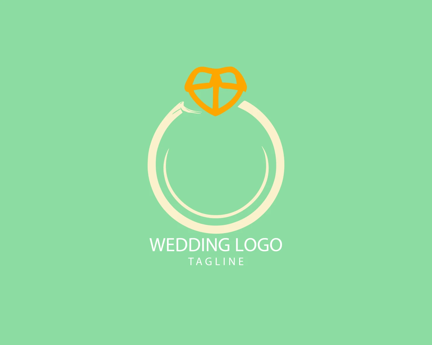 Wedding customizable logo set design #39703