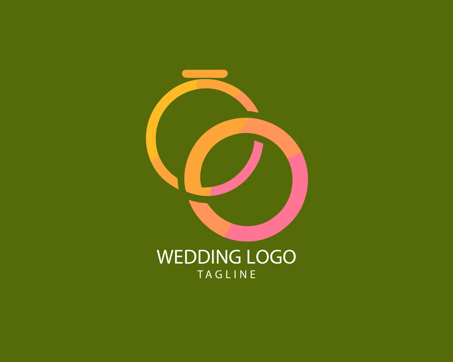 Wedding customizable logo set design #39706