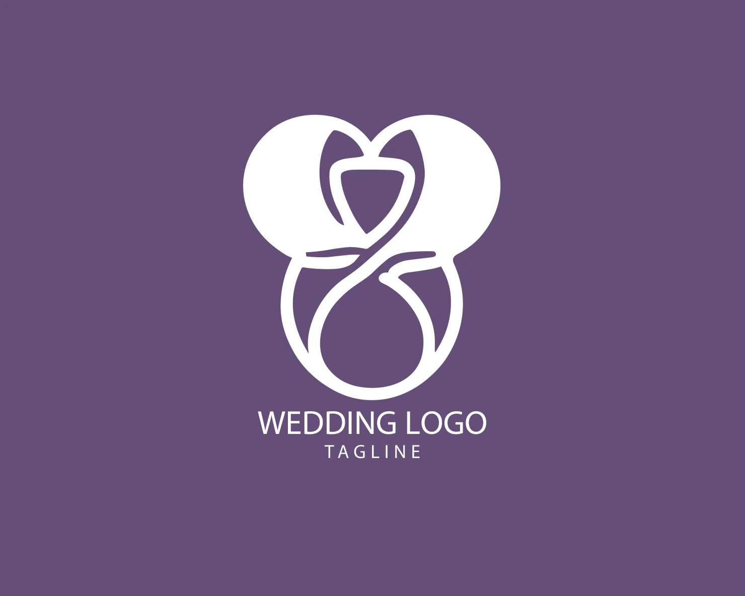 Wedding customizable logo set design #39710