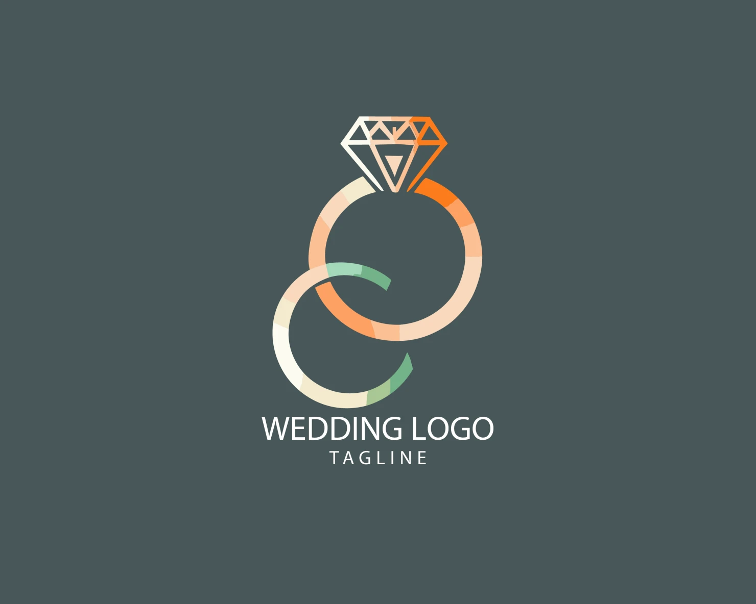Wedding customizable logo set design #39712