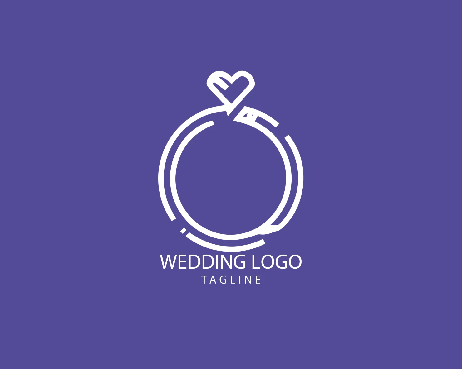 Wedding customizable logo set design #39714