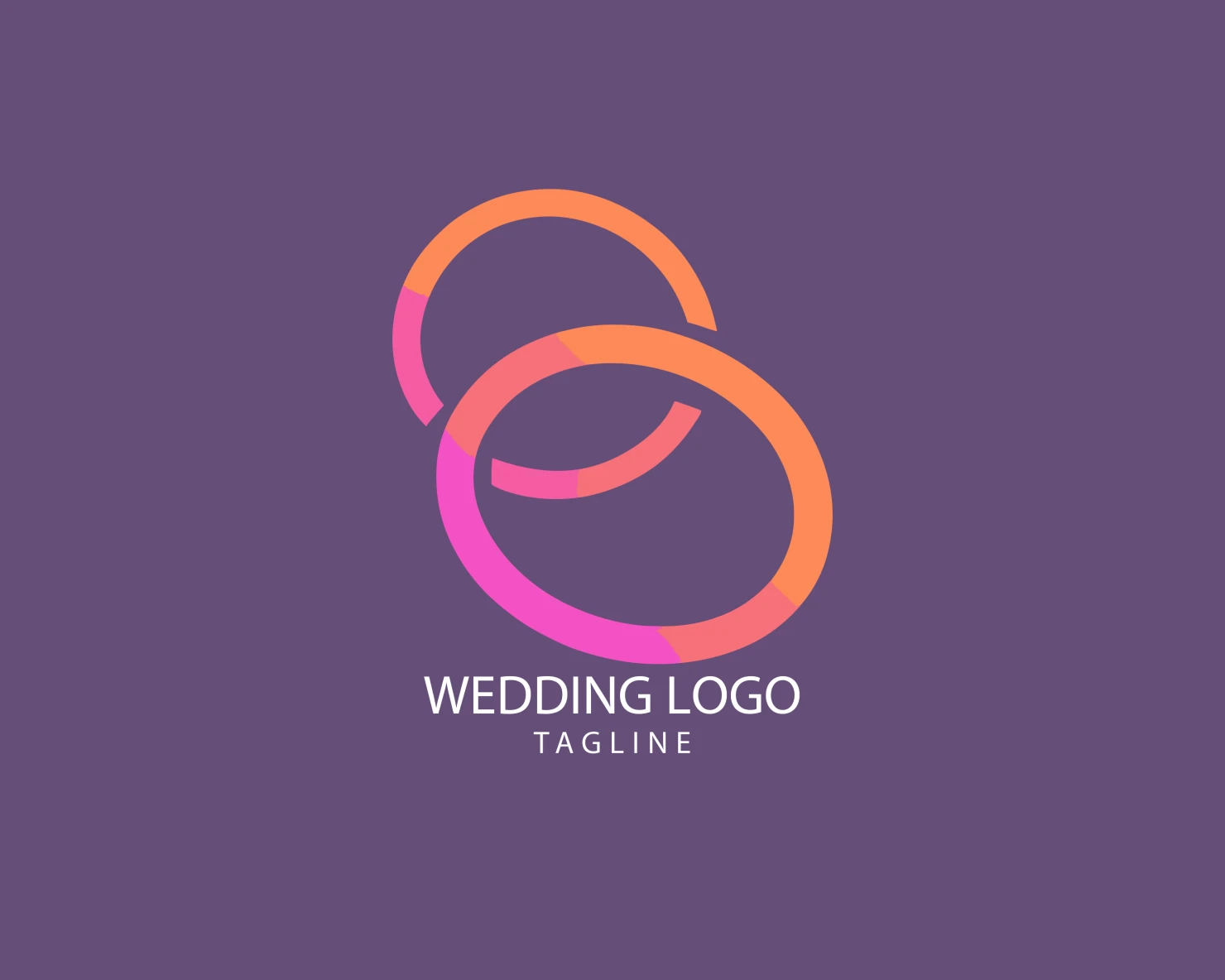 Wedding customizable logo set design #39718