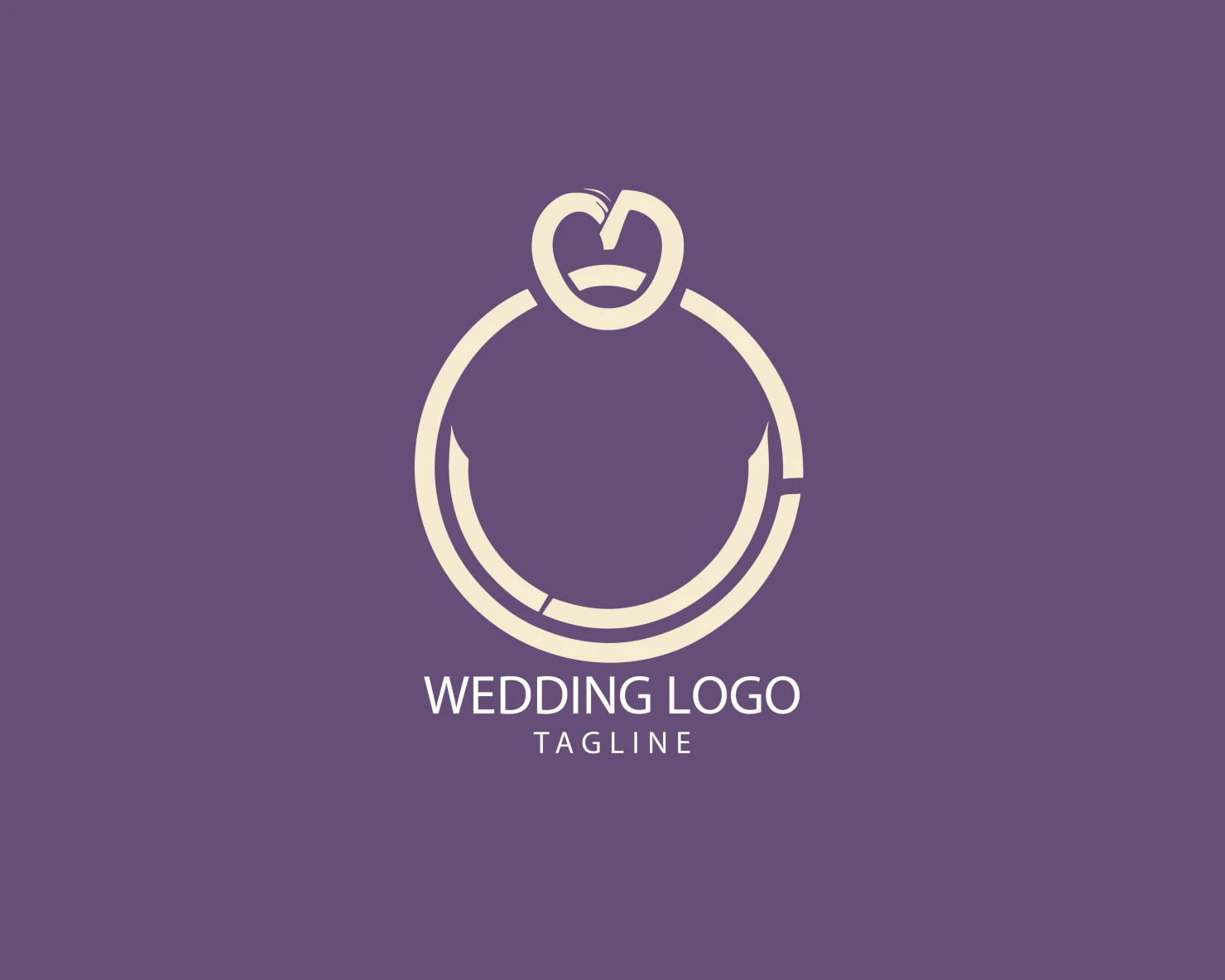 Wedding customizable logo set design #39726