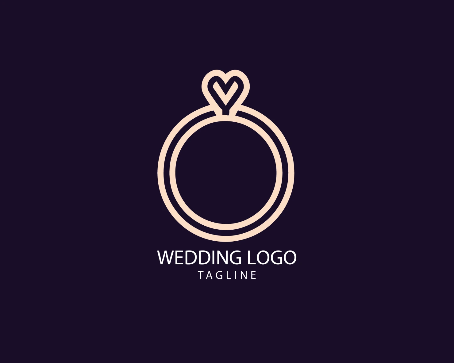 Wedding customizable logo set design #39728