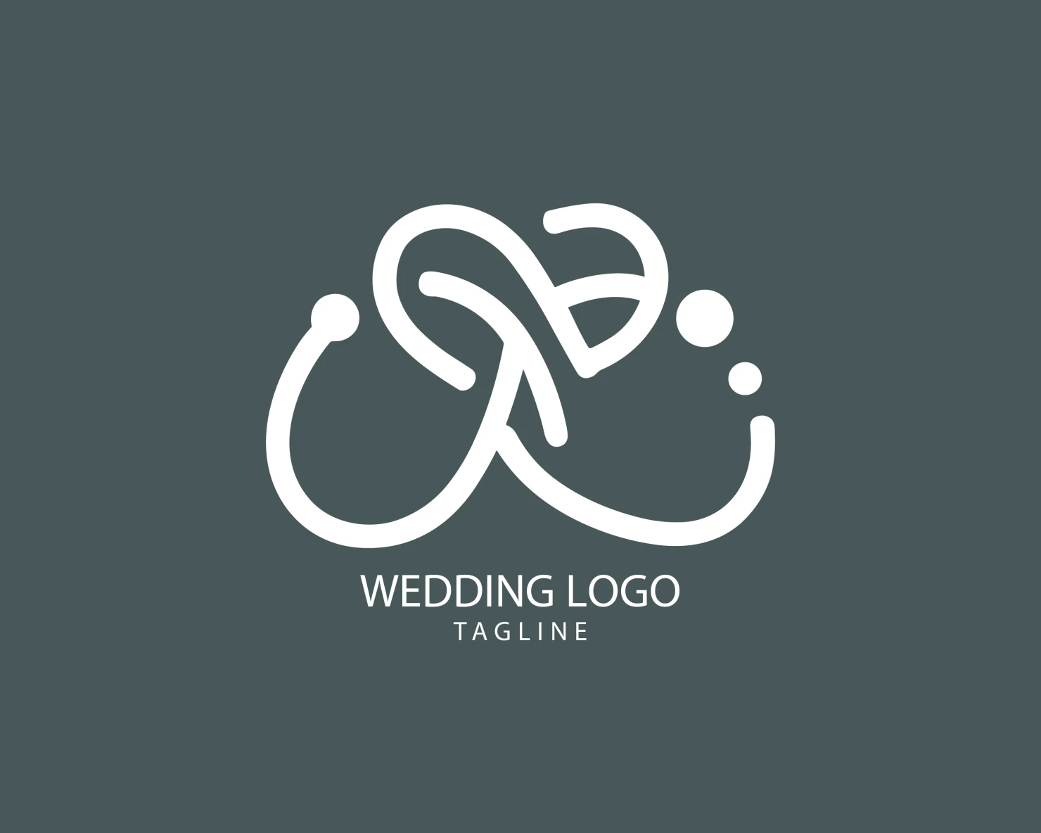 Wedding customizable logo set design #39731