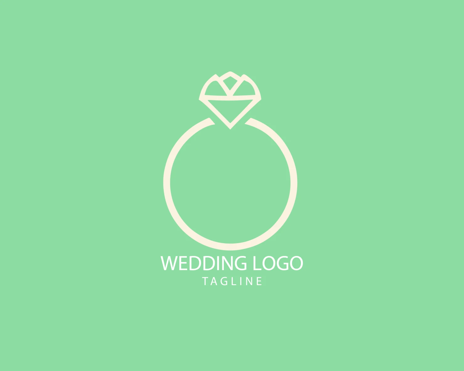 Wedding customizable logo set design #39735